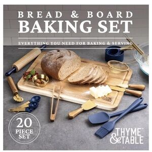 Thyme & Table Bread & Board 20 piece set new in box